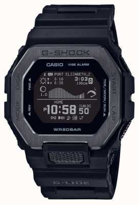 Casio G-shock g-lide preto relógio monocromático GBX-100NS-1ER