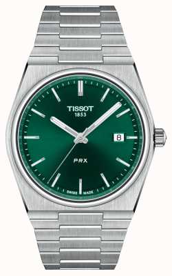 Tissot Prx 40 205 | mostrador verde | pulseira de aço inoxidável T1374101109100
