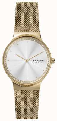 Skagen Conjunto de caixa de relógio e pulseira Freja em tom dourado SKW1148