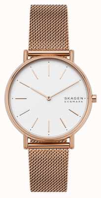 Skagen Relógio Signatur em malha de aço rosa SKW2784