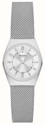 Skagen Relógio de pulseira de malha de aço inoxidável Grenen Lille SKW3038