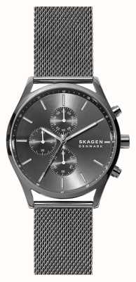 Skagen Relógio masculino cronógrafo cinza SKW6608