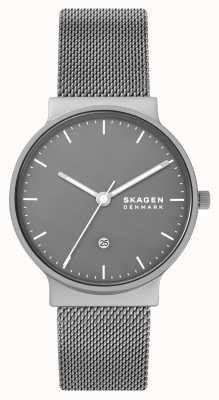 Skagen Ancher relógio de malha de aço inoxidável cinza SKW6779