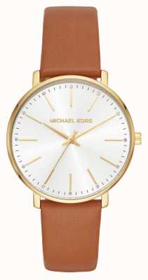 Michael Kors Relógio de couro bronzeado pyper dourado MK2740