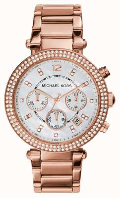 Michael Kors Relógio Parker em aço inoxidável em tom de ouro rosa MK5491