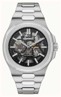 Ingersoll O relógio de pulseira de aço inoxidável automático catalina I12501