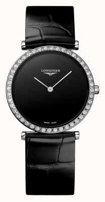 LONGINES La grande classique de longines mostrador preto luneta diamante L45230502