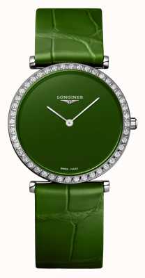 LONGINES La grande classique de longines mostrador verde luneta diamante L45230602