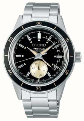 Seiko Relógio de moldura cinza com mostrador cinza estilo Presage dos anos 60 SSA449J1