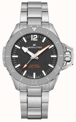 Hamilton Relógio com pulseira automotiva caqui navy frogman H77815130