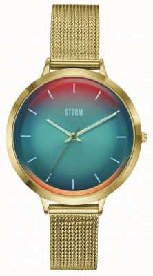 STORM Mini relógio styro ouro turquesa 47516/GD/TUR