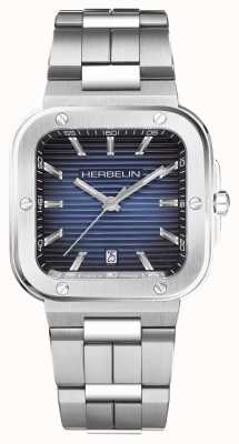 Herbelin Cap camarat relógio com mostrador retangular azul 12246B15