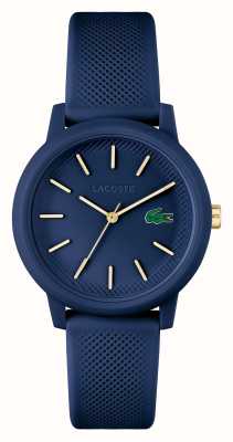 Lacoste 12.12 | mostrador azul | relógio de pulseira de resina azul 2001271