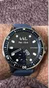 Customer picture of Withings Scanwatch horizonte - smartwatch híbrido com mostrador híbrido azul ecg (43 mm) / aço inoxidável HWA09-MODEL 7-ALL-INT